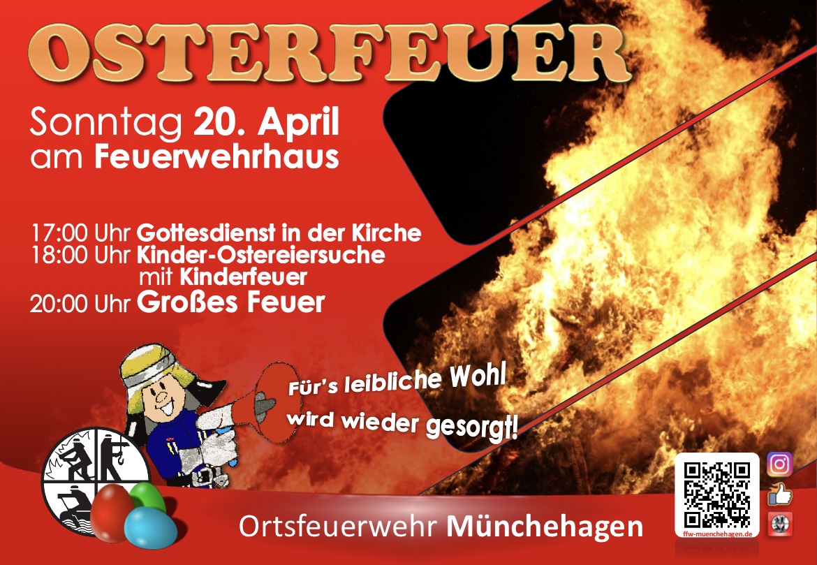 Mehr über den Artikel erfahren Osterfeuer 2025